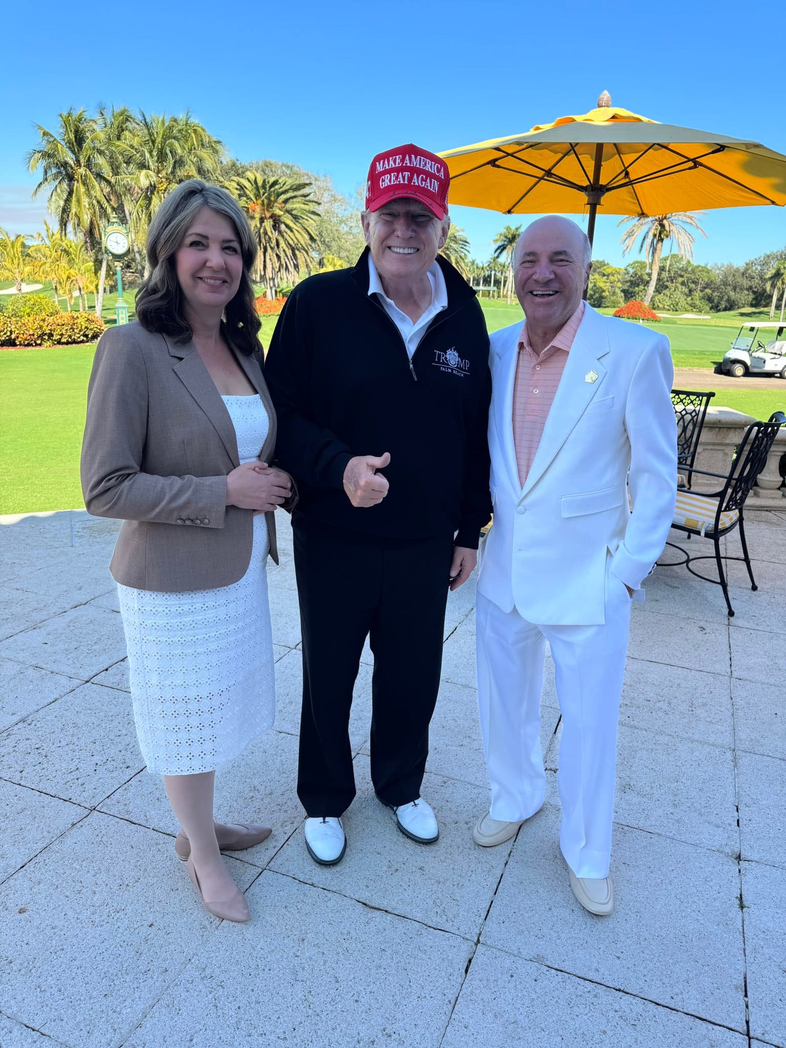 Alberta Premier Danielle Smith pictured with Donald Trump at Mar-a-Lago, January 2025